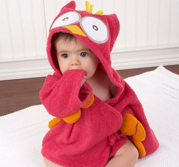 Cartoon Cute Animal  Bathrobes Baby Hooded